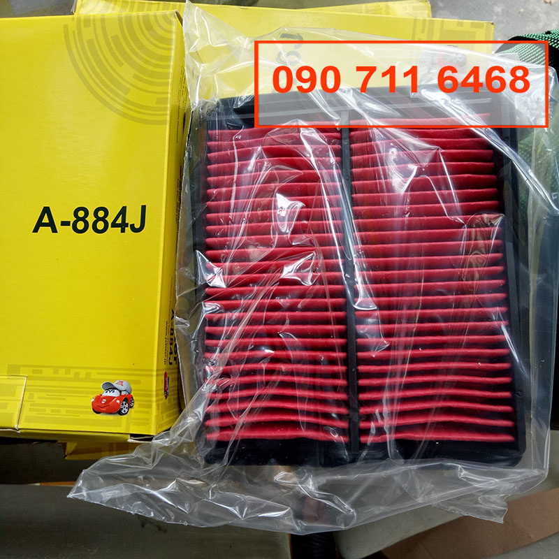 Lọc gió động cơ xe Honda Jazz 2002, 2003, 2004, 2005, 2006, 2007, 2008 17220-PWA-J10 JS Asakashi, giá tốt