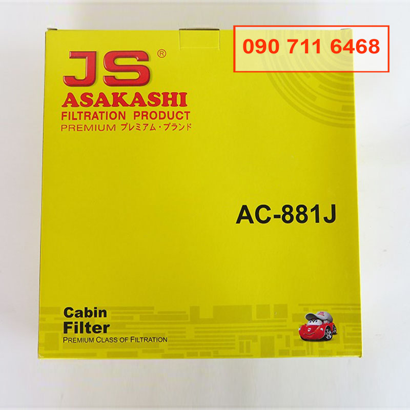 Lọc gió máy lạnh, lọc cabin xe Honda Accord 3.0 2003, 2004, 2005, 2006, 2007, 2008, 2009, 2010, 2011 80292-SWA-A01 hàng Nhật AC881J