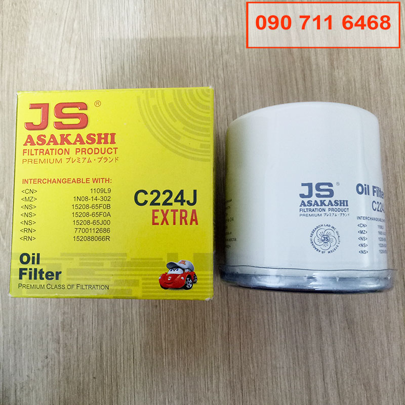 Lọc nhớt C224J dành cho xe Nissan Qashqai 2007-2022 15208-65F1A hàng Nhật giá tốt
