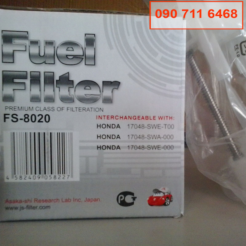 Lọc xăng, lọc nhiên liệu FS8020 dành cho xe Honda CR-V Việt Nam 2.4L 2008, 2009, 2010, 2011, 2012, 2013 17048-SJF-000